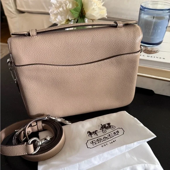 Coach Cassie Taupe Pebbled Leather - Picture 8 of 12